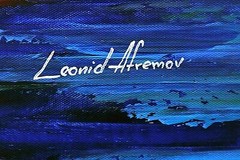 Leonid Afremov-„By the Sunset“-Original Oil/Gall Wrapped Canvas/Hand Signed/COA
