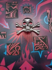 Abstract Skull Painting With Wild Designs – 20 Inches Round- Original