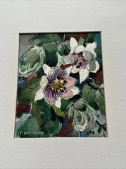 FREDERIC WHITAKER PAINTING AMERICAN FLORAL IMPRESSIONISM LISTED FAMOUS SMALL
