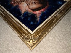 Painting by Ronald Scott McDowell – Lou Rawls “The Universal Star” 1989 – 44×32”