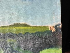 Old Vintage American Art Oil Painting West Elizabeth Pennsylvannia Landscape