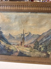 Authentic 1700s Famous Artist Georg Wahl Oil On Canvas 21×17” Museum Art Austria
