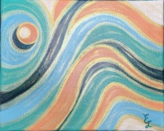 8 X 10 Original Abstract Acrylic Painting