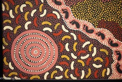 Stunning Julieanne Nungarrayi Turner Aboriginal Dot Painting Women 46.5 x 42.5″