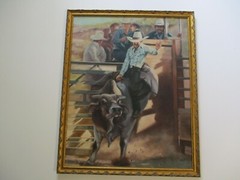 J NIETO OIL PAINTING COWBOY WESTERN AMERICANA MEXICAN INDIAN RODEO RANCHERO
