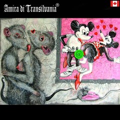 painting pop art modern contemporary decorative home decor cartoon mickey mouse
