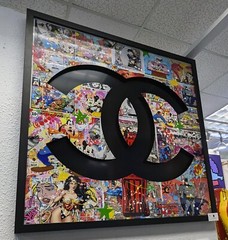 JOZZA „CHANEL“ 2023 | ORIGINAL PAINTING ON DIE CUT ALUMINUM | LARGE 50X50″