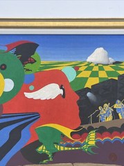 VINTAGE Psychedelic Painting Band Yes Pop Art Modernism Surreal Rock Music 1970