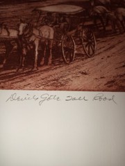 VINTAGE ROY PURCELL DEVILS GATE TOLL ROAD AUTOGRAPHED HAND NUMBERED 29 X 44