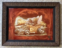Dennis Mathewson „SURF SEARCH“ Art on Metal-Airbrush-Hawaii-Hawaiian-#20/195