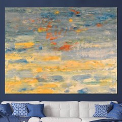 Seascape Mark Little Professional Painting 81” X 62”(6ft 9in)Abstract Modern XL