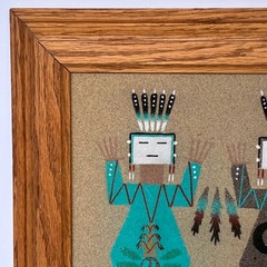 Navajo Sand Painting Mother Earth Father Sky Indigenous Southwestern Tribal Folk