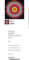 Double Barrel Purple Micro Dot, I Piece Of Art By Carlos Rolon 5/50