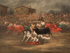 19th Century Spanish Town Bull Fight Bullfighting FRANCISCO GOYA (1746-1828)