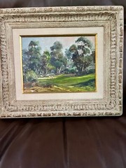 Framed Impressionist Oil Painting Rancho Santa Fe Golf Club by Buck McCain