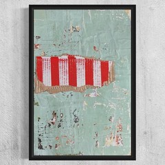 Original Framed Mixed Media Modern Art Collage Painting 12×18 „Referral“