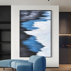 Wall Art Abstract Handpainted Oil Painting On Canvas Restaurant Decor