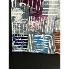 Original Acrylic Painting On Reclaimed Wood Titled Break Free Modern Art Signed
