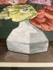 Romilda Dilley Original Gouache Floral Painting Signed Cincinnati Artist