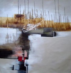 40×40 Pleasure Boat at Harbor Oil Painting Decorative Seascape
