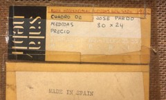 AVANT GARDE Spanish ~ PAIR ABSTRACT PAINTINGS ~ 1961 Listed Artist EXHIBITED