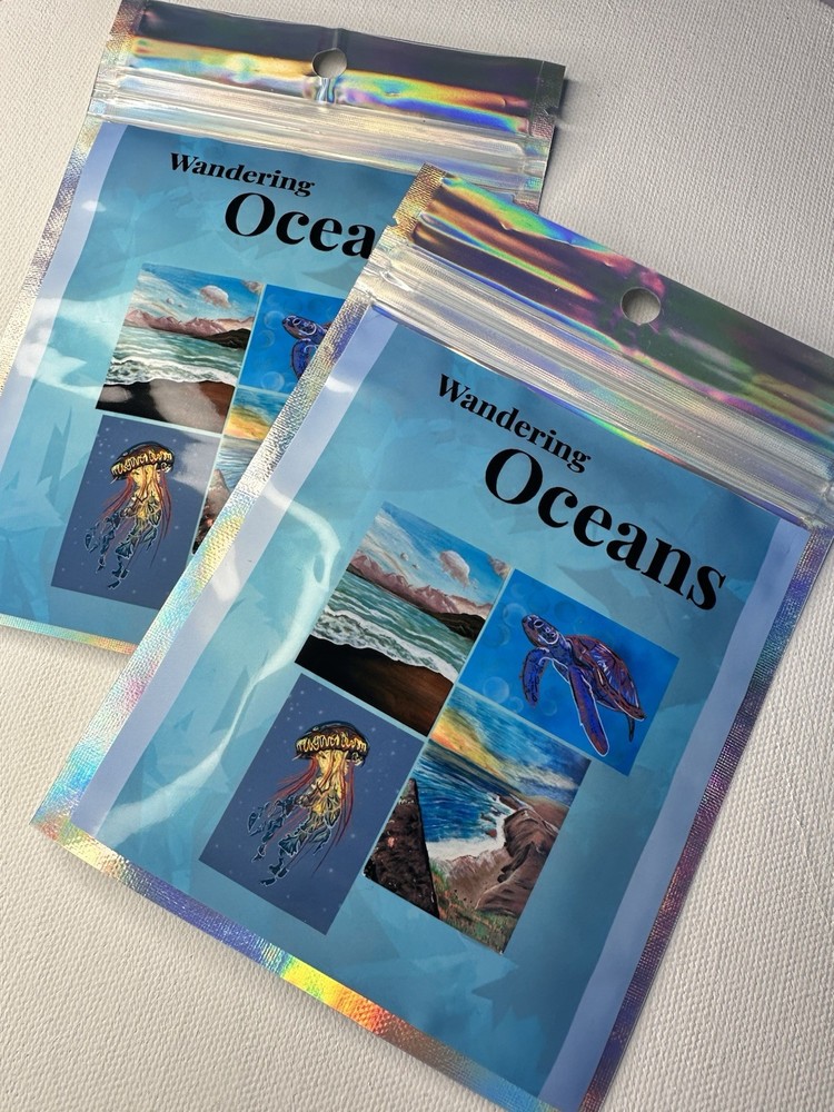 Ocean Theme Trade Art cards ACEO Original And Prints 1 Pack Of 5 Random 2.5×3.5