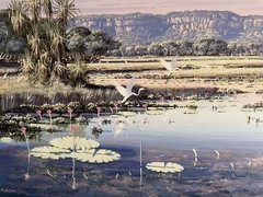 Vintage PETER SNELGAR, (1941-2006) Oil Painting Landscape Kakadu?