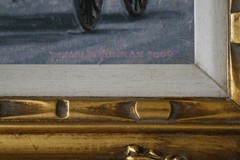 Signed Donald Curren Original Oil Painting Title Carrige Ride