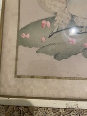 Maude Eggemeyer Water Color ~ Signed Colonial Courting Scene Framed RARE FIND🦄