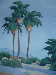 WORDEN BETHELL, LISTED EARLY CALIFORNIA CALIF SILKSCREEN DESERT PLEIN AIR PRINT