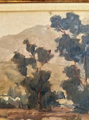 ANTIQUE PAINTING EARLY CALIFORNIA IMPRESSIONIST LANDSCAPE EDWIN AARDAL DISNEY