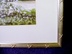 Original DEBORAH PAGLIONE Signed WATERCOLOR PAINTING English House Cottage Frame