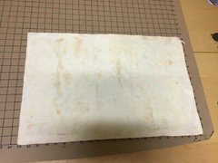 Original Vintage College Art — HOME MADE PAPER – aprox 15 x 23″ — #4 WHITE