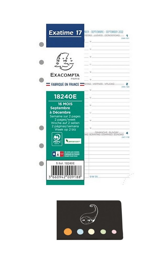 Refill from September 2024 to December 2025, 1 Week on 2 Pages, F…