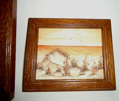 3pc Artist Sara JL.Amanl Oil Painting Dune Beach Seagulls Lake Front Waves 8×6″