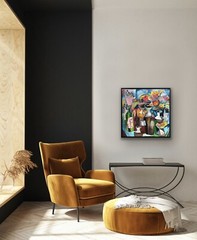 Table Top Landscape MBollen Tikkanen Prize Exhibited cubism still life vases