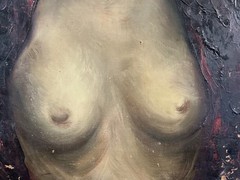 French School Oil On Panel Signed By Banguy Exhibition Deauville 1953