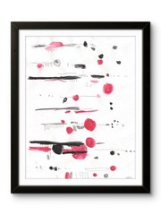 Original Expressionism Modern Bright Abstract Relaxed Pop Art 11×14 on Paper