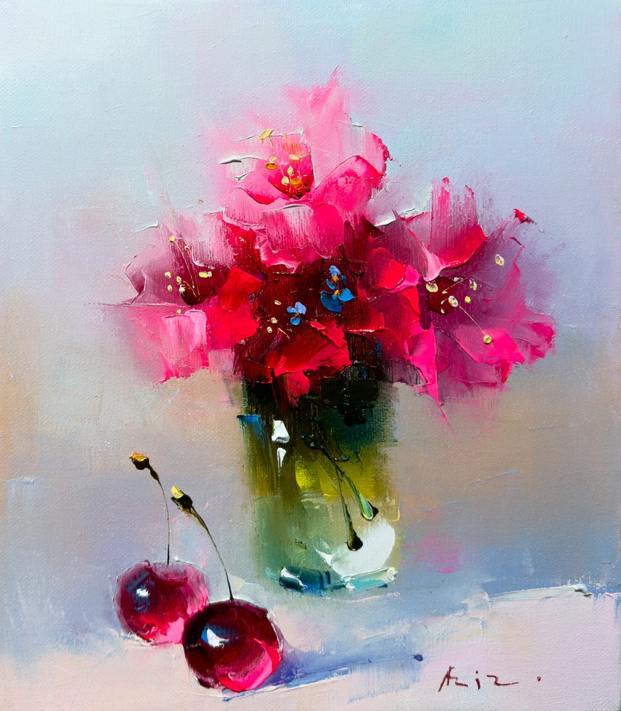 Red Bouquet by Aziz Sulaymanov, 2024