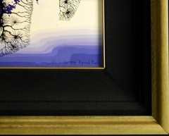 Eyvind Earle „Purple Coastline“ Hand Signed Original Oil on Panel MAKE an OFFER!