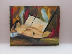 Female Nude Nude Woman Original Colorful Abstract Oil Painting