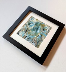 4×4 inch Original Painting, Abstract Expressionism, Colorful Art, Modern
