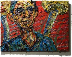 24×18″ MODERN ORIGINAL OIL█PAINTING█VINTAGE IMPRESSIONIST█ART SIGNED ABSTRACT A