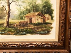 Catherine Parker Melton (American), VTG Mid-20 C Original O/C „Rural Landscape“!