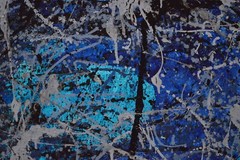 Jackson Pollock style￼￼ Canvas painting￼ 72” X 60”Abstract,Modern,XL,5ftX6ft