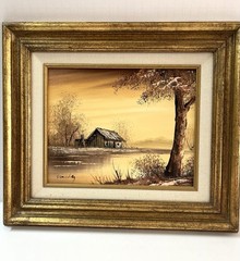 Original Oil Painting By Sanchez Signed and Framed