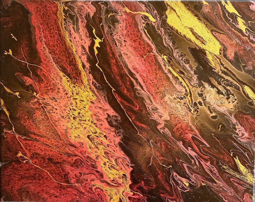 Blush, an acrylic painting