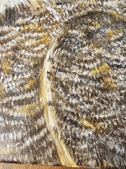 Vicki Sawyer Original Oil Painting Noel Great Horned Owl Cactus Bird Signed 12×9