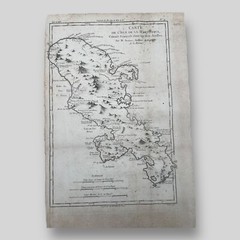 Carte De L’isle De La Martinique Colonie Francoise Antilles Bonne Map