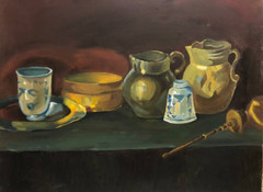 Painting on canvas, oil paints by Ukrainian artist „Classical still life“